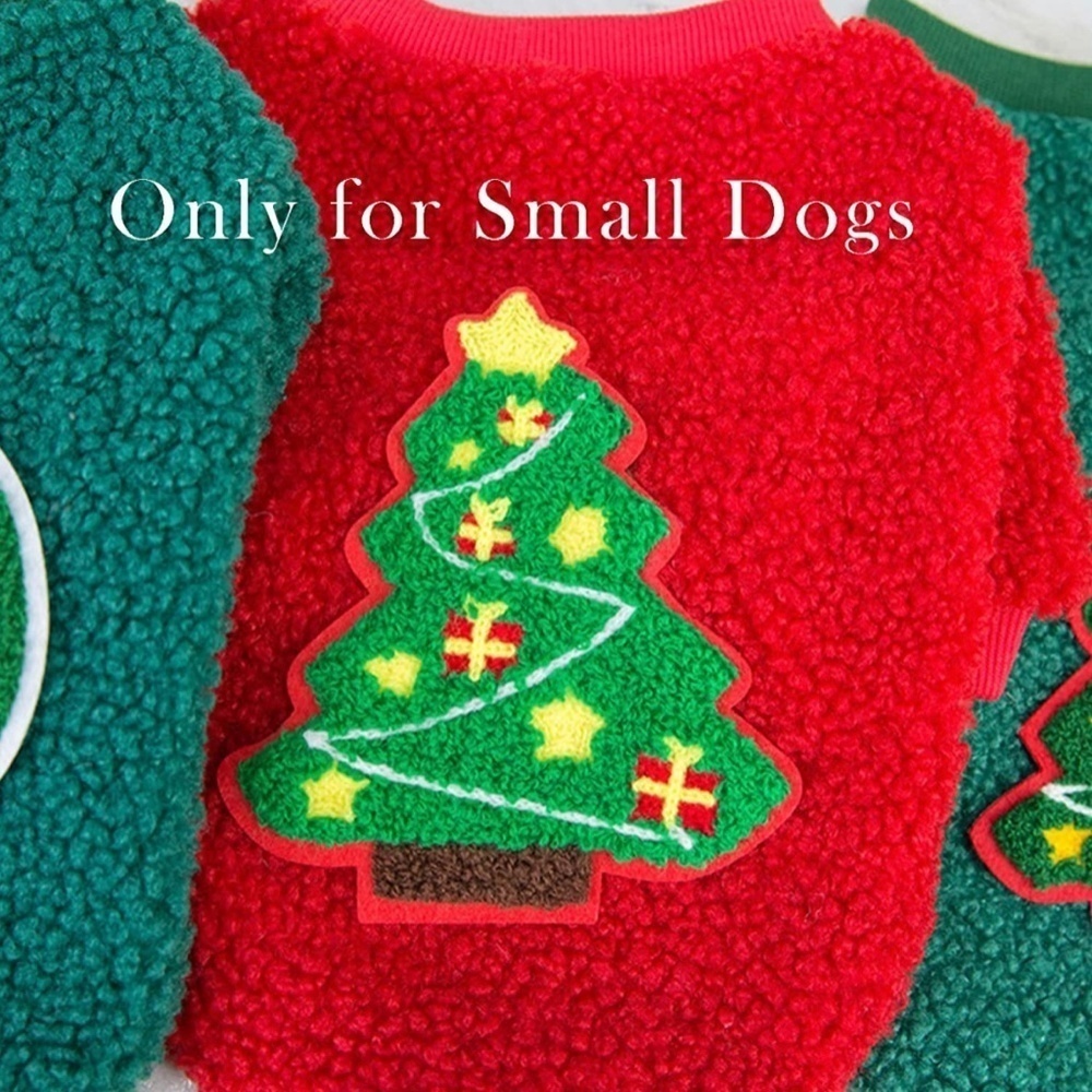 2PCS Dog Sweaters Christmas Outfits for Chihuahua Yorkie Warm Knitted Ho… - Picture 2 of 5